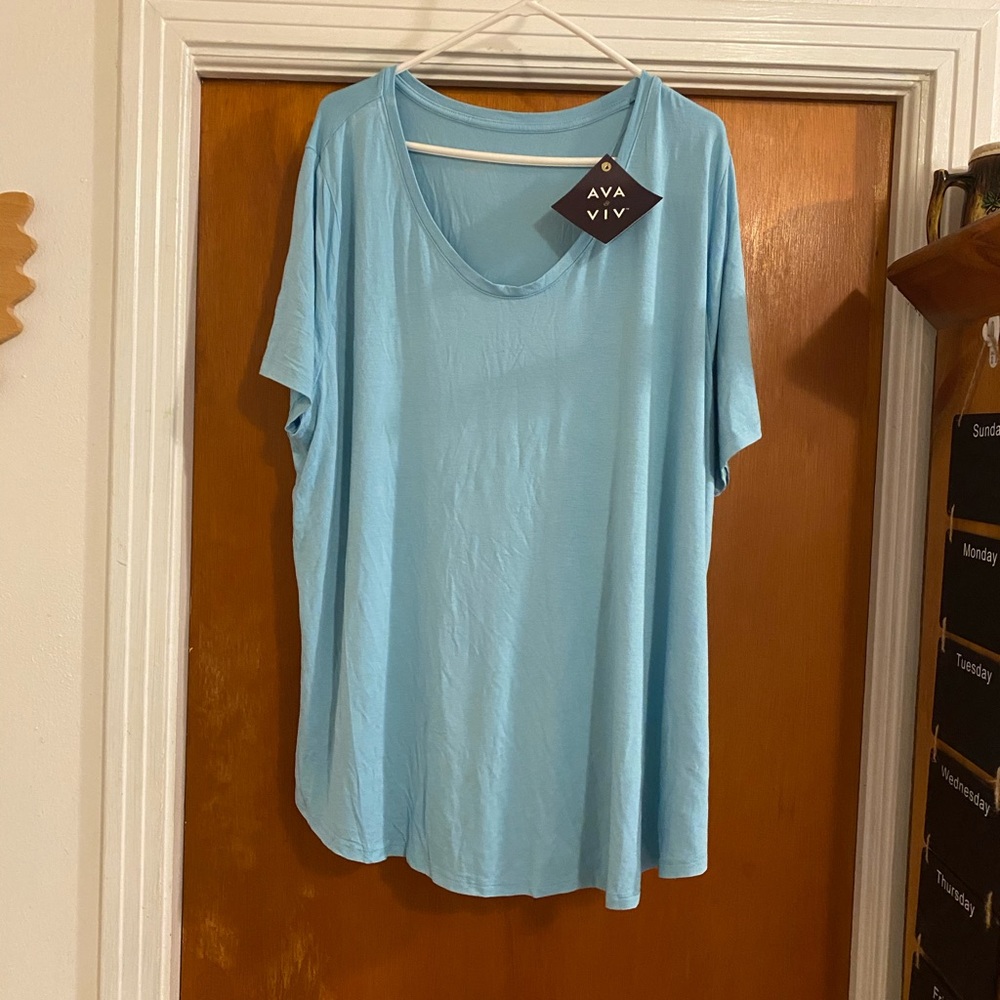 Ava and Viv light blue T-shirt